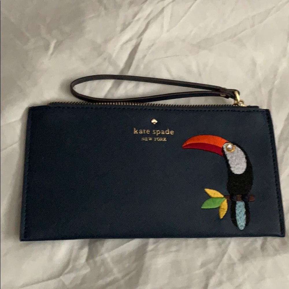Kate spade toucan wristlet